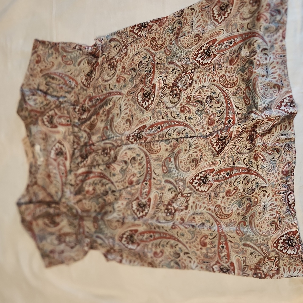 Dressbarn women's paisley blouse size 18-20. Bohemian Rhapsody Design